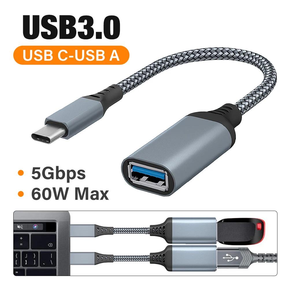 USB C-USB 3.0 OTG  ̺, USB ÷ ̺, -C Ÿ  Ŀ ̺,  15  Ϳ